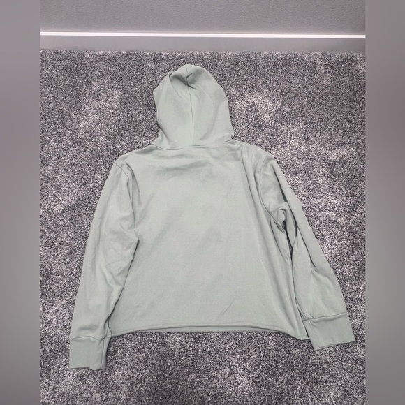 Women’s Sz SMALL Easel Smiley Happy Hooded Sweatshirt - Picture 2 of 4